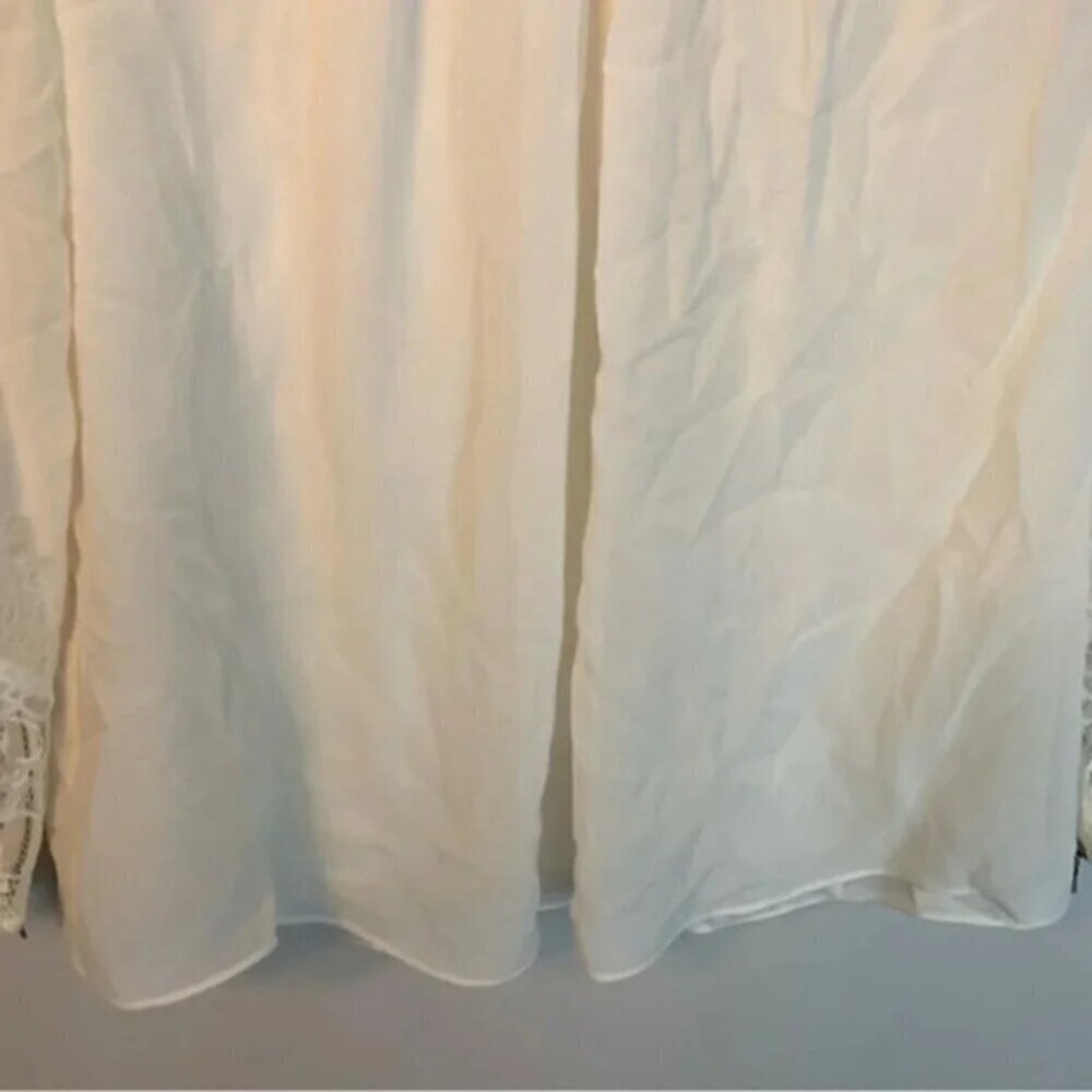 Alice + Olivia Lace 100% Silk Blouse S - Picture 8 of 11